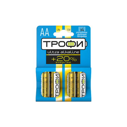 Батарейки Трофи LR6-4BL ENERGY MAX Alkaline