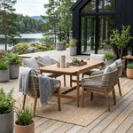 Набор мебели Garden Story Риччи обеденный 3 уп.(стол+4 Стул Garden Storyа, подушки бежевые)