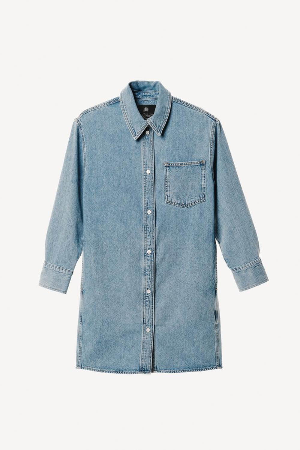 ZARA X WILLY CHAVARRIA ДЖИНСОВОЕ ПЛАТЬЕ, СВЕТЛО-ГОЛУБОЙ