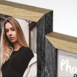 ZEP DN688B 6x10x15 (54x33) Vercelli Black мдф ( коричн/черн) ф/рамка-галерея