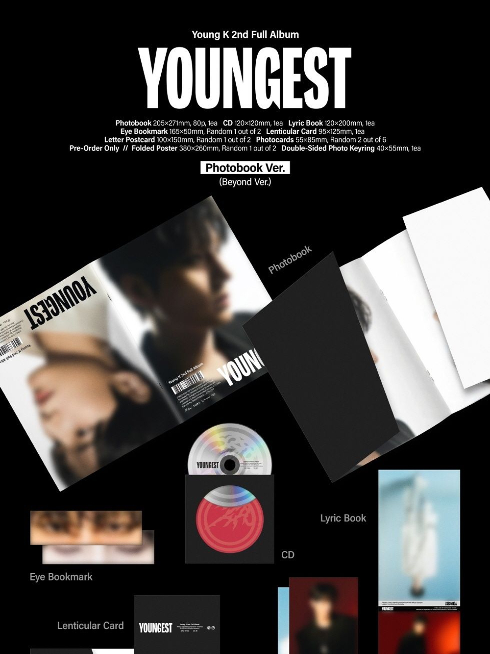 Альбом YOUNG K (DAY6) - YOUNGEST 2nd Full Album PHOTOBOOK 2 Version SET