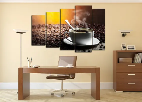 Модульная картина "Аромат кофе"