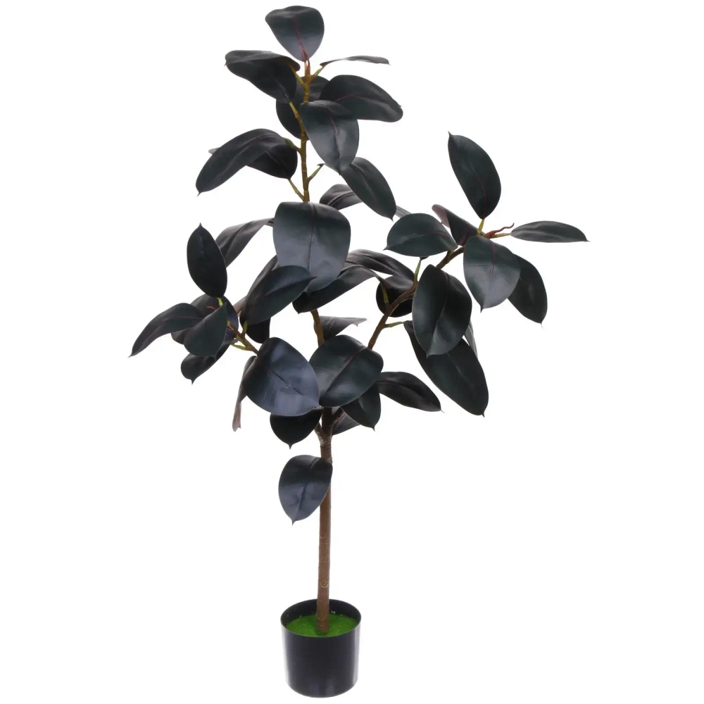 Дерево искусственное «Фикус эластика Абиджан» 130см в горшке