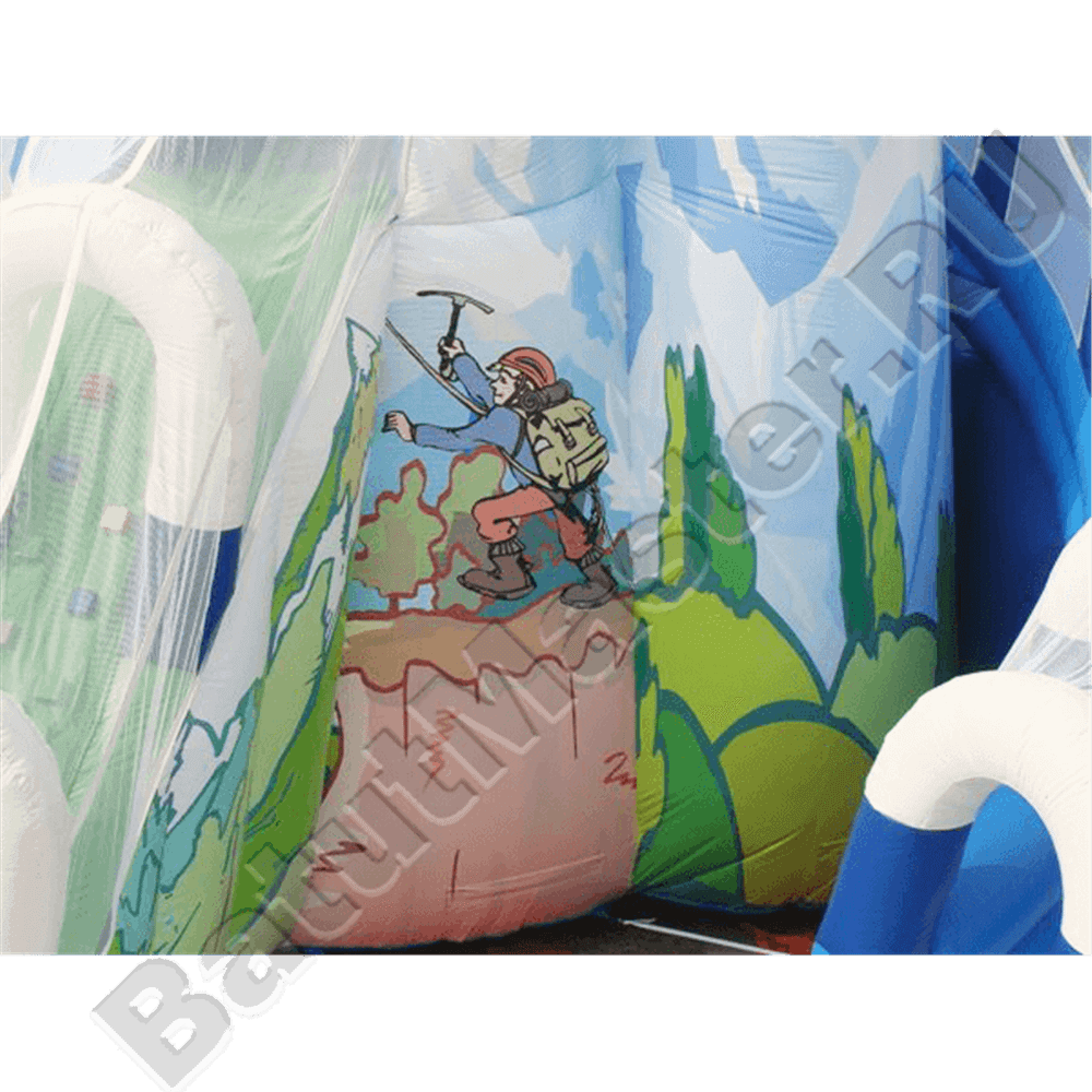 Коммерческий надувной батут «Ледяная гора», 12,5×11,5×9 м