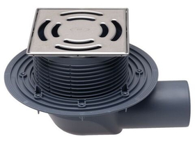 Трап для балконов и террас HL5100T с горизонтальным выпуском