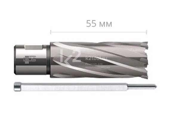 Твердосплавное корончатое сверло BDS Maschinen, Ø19х55 мм, арт. HKL-019