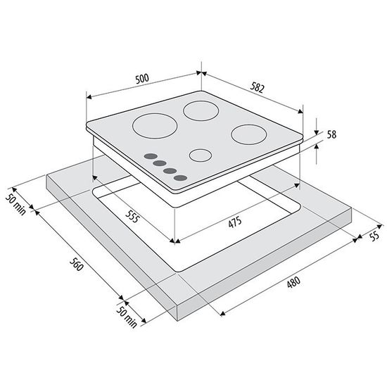 Газовая варочная панель Krona VETTORE 60 IX