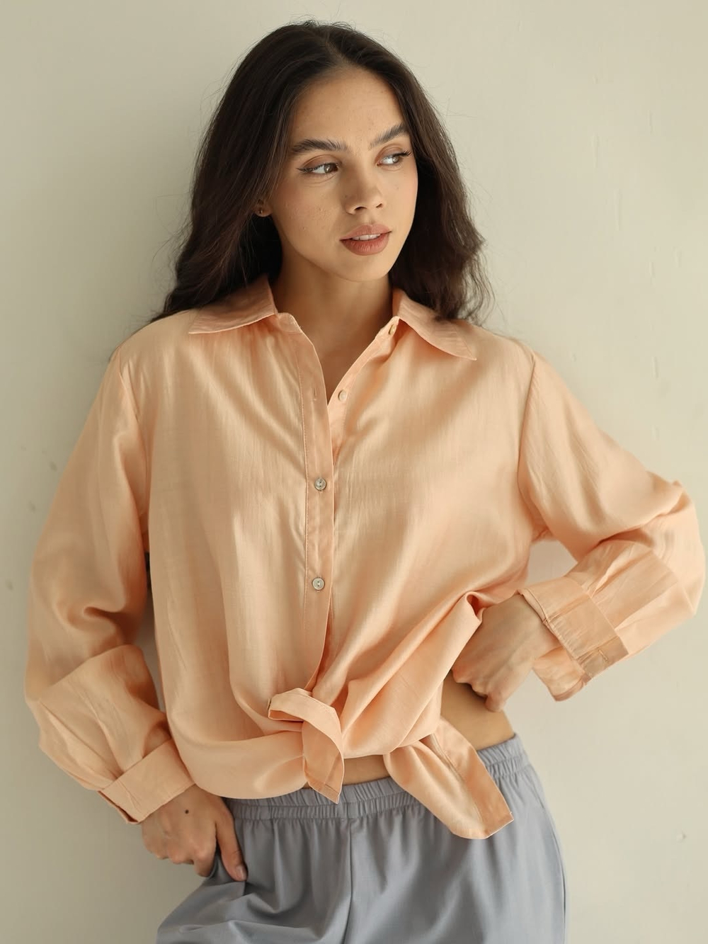 рубашка классического кроя