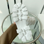 Prada Monolith Crochet Cage Sandals