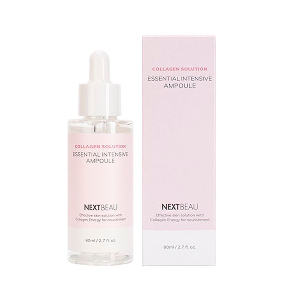 Сыворотка для лица с гидролизованным коллагеном NEXTBEAU Collagen Solution Essential Ampoule 80 мл