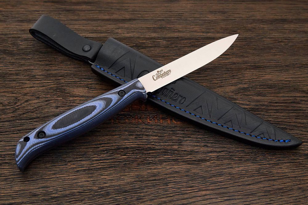 Нож туристический Kizlyar Supreme Companero, клинок 110мм, сталь VG-10, рукоять G10, сатин