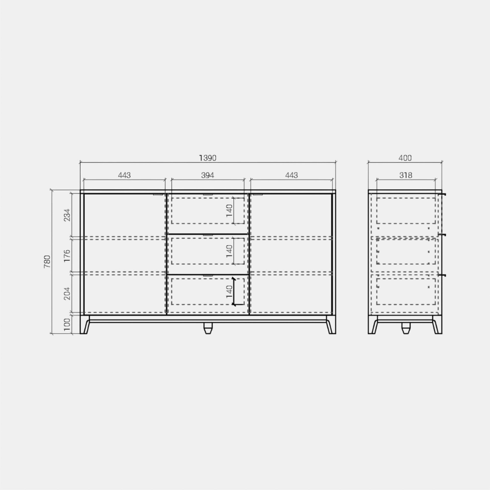 Комод Case CS048