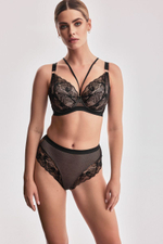 Бюстгальтер пуш-ап Volare с дополнительными съемными бретелями (Размер: 65E) (Цвет: темно-синий)