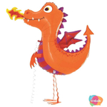 Шар Фольгированный Дракон (Оранжевый)