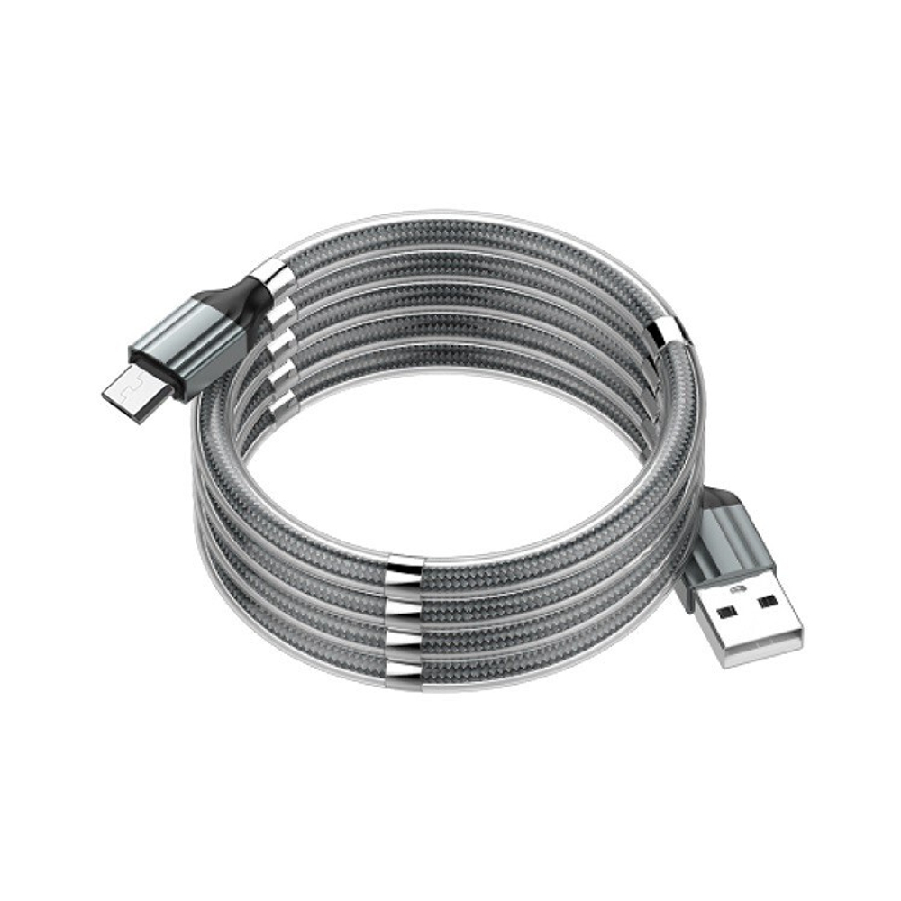 Кабель 1m USB/Micro LS491 Magnetic LDNIO grey