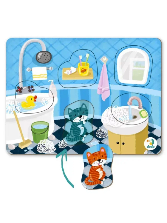 Пазл-сортер 5 элементов Ванная комната 300276