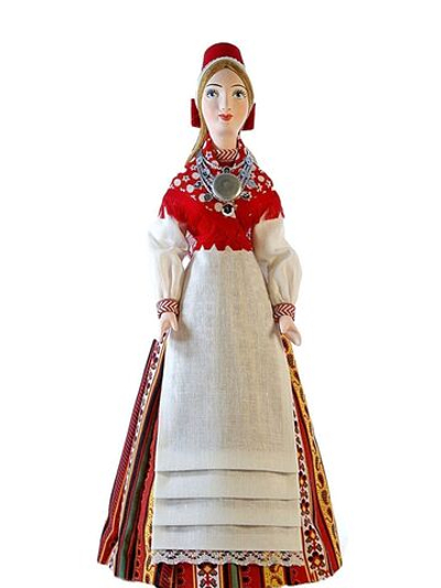 Кукла коллекционная фарфоровая Эстонка