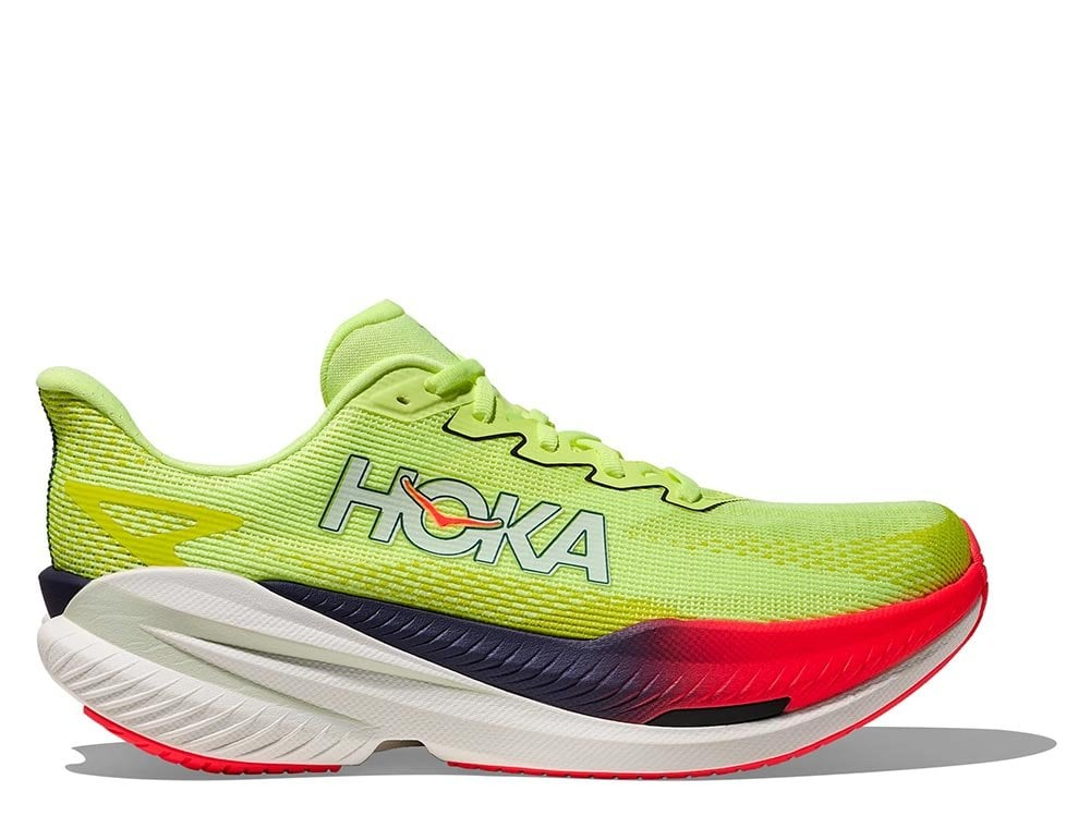 Мужские беговые кроссовки Hoka Mach X 3 M Лаймово-красные