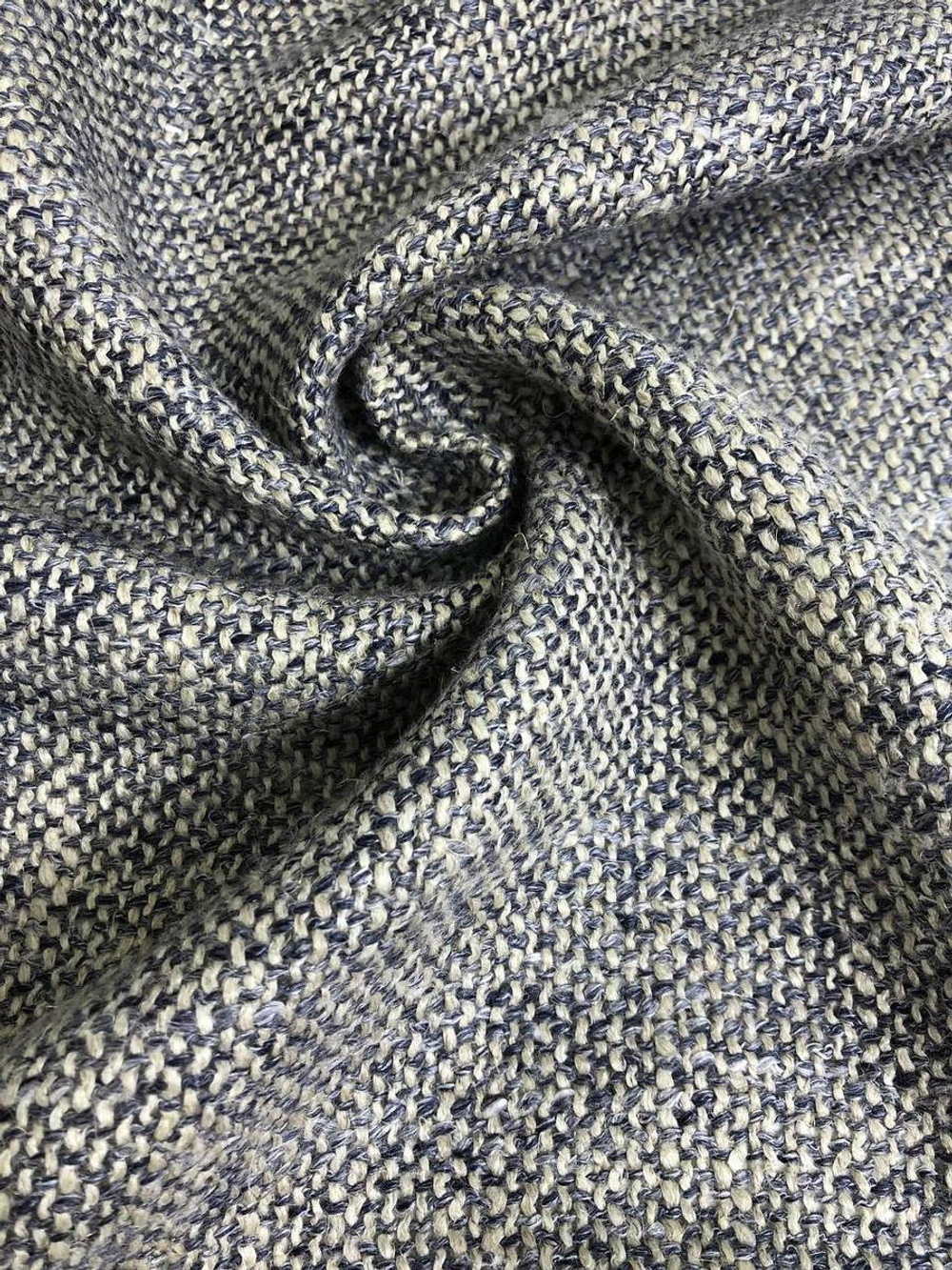 Костюмная лен рогожка,  серо-бежевый, меланж NB#142