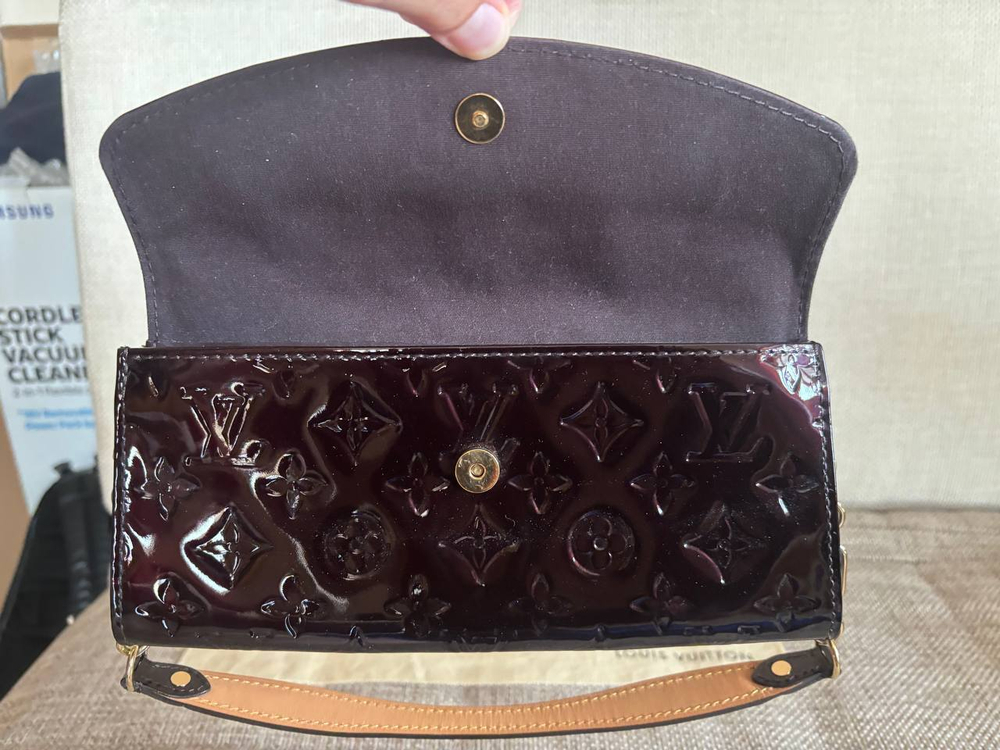 Сумка Louis Vuitton Amarante Monogram Vernis Sunset Boulevard bag