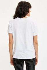 Qadın üçün qısa qol ağ köynək