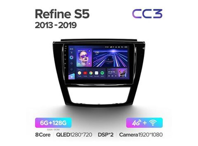 Магнитола Teyes CC3 6-128 JAC Refine S5 2013 — 2019 9.0"