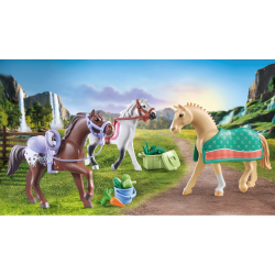 Playmobil - Лошади Водопада 3 лошади: Морган, Квотер Хорс и Англоар 71356 / артикул   71356  / GTIN 4008789713568