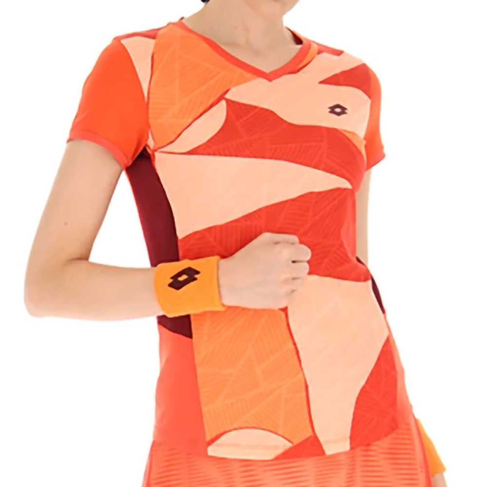 Женская теннисная футболка Lotto Tech I D3 Tee - Orange