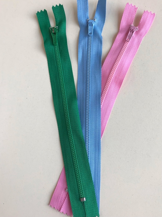 Молния брючная 19см, усиленная №3 розовый ярк