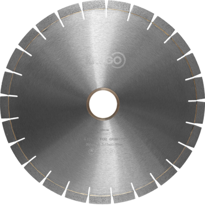 Диск алмазный сегментный по граниту, бесшумный KRUGO 350x40x3,3x60x15mm, BSG14A