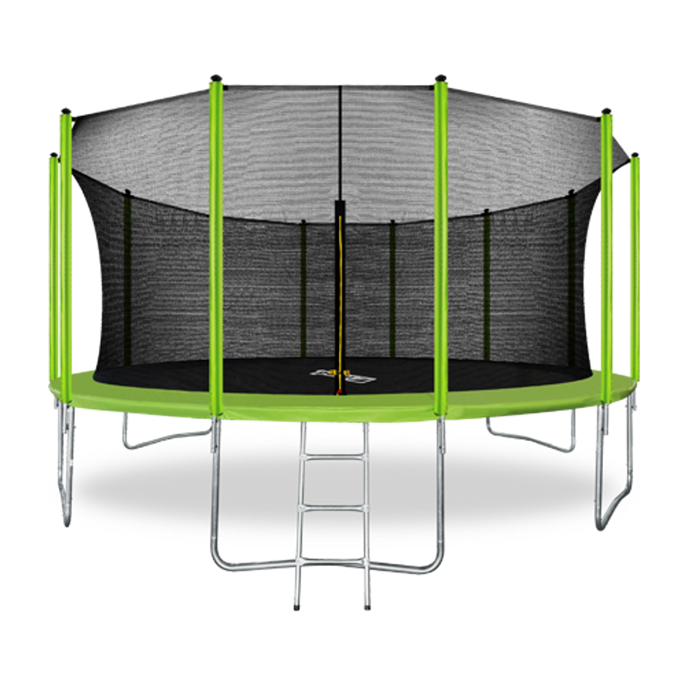 ARLAND Батут 16FT с внутренней страховочной сеткой и лестницей (Light green)