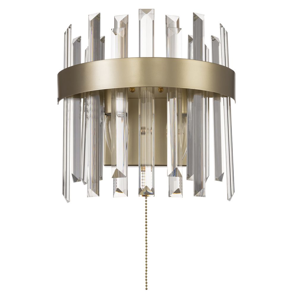Citilux Лаура CL301422 Бра хрустальное с выключателем Шампань