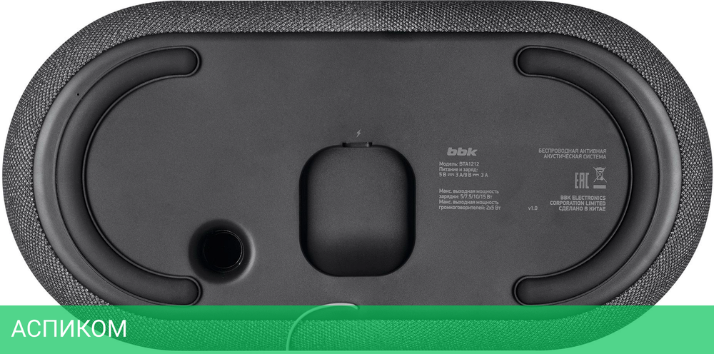 Портативная колонка BBK BTA1212 B черный