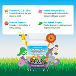 NaturesPlus, Animal Parade®, добавка для поддержки иммунитета, со вкусом тропических ягод, 90 таблеток в форме животных