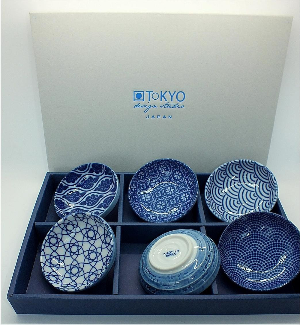 Набор чаш 6шт Tokyo Design Studio Nippon Blue 7598 Япония-Нидерланды