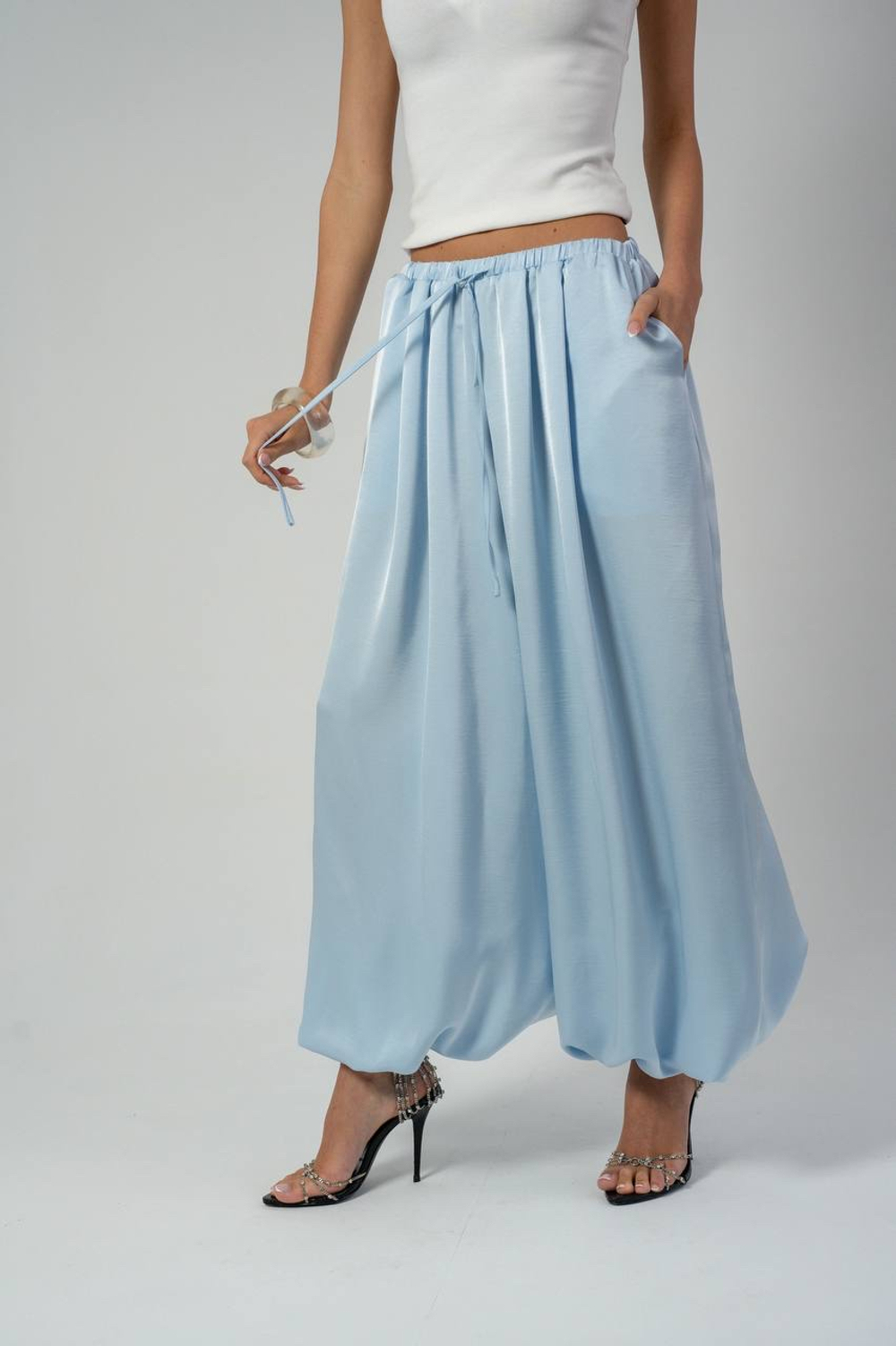 Брюки - аладины из вискозного шелка