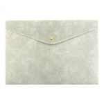 Папка-конверт на кнопке Alingar, A4, 235х330 мм, 180 мкм, горизонтальная, ассорти, "4 цвета кожи"