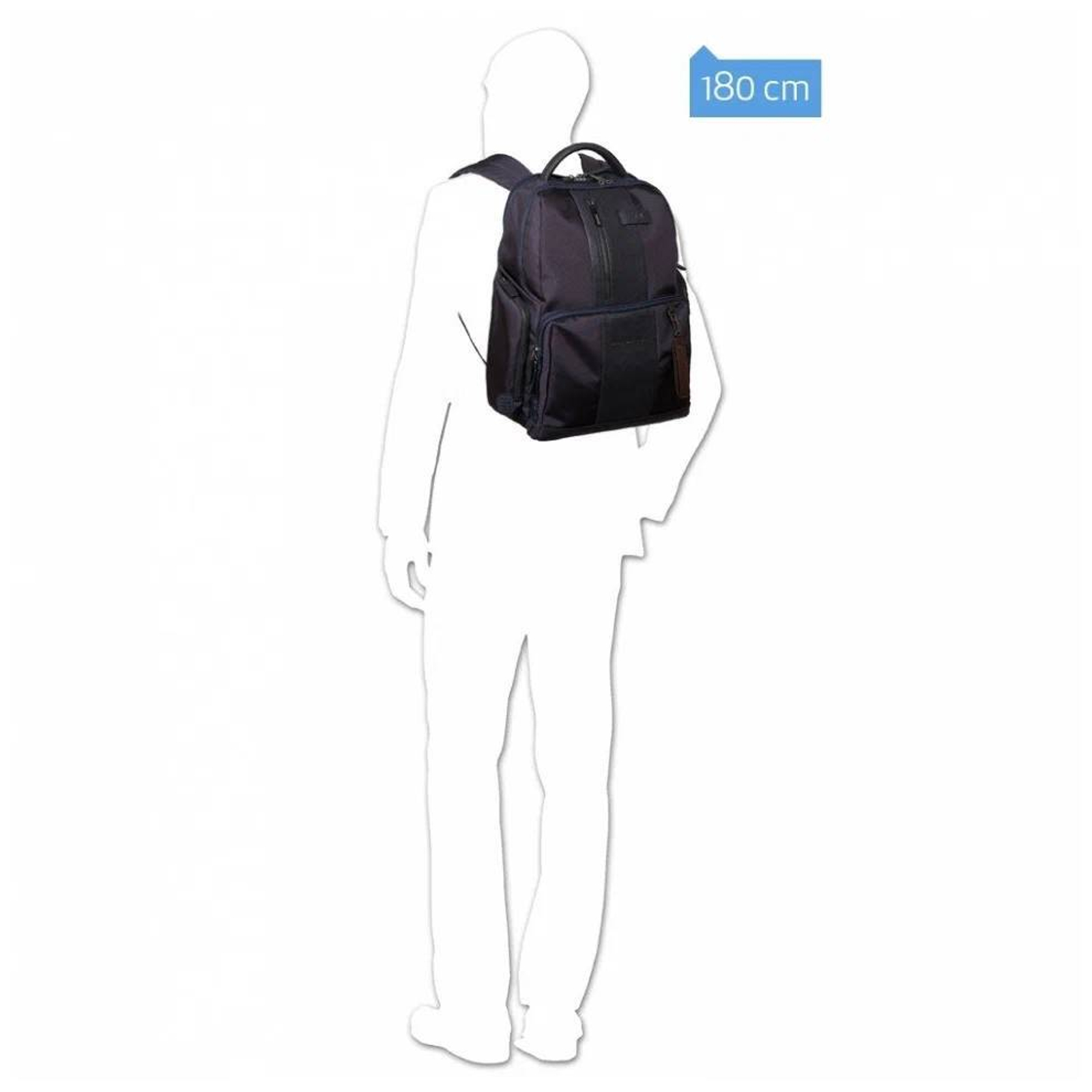 Рюкзак для ноутбука Piquadro BRIEF2 BagMotic/Blue-Tabacco