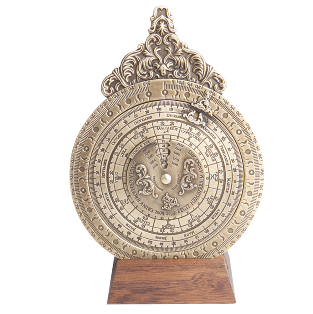 Лунный календарь 16.2см Hemisferium Lunar Calendar/Tidal Abacus бронза