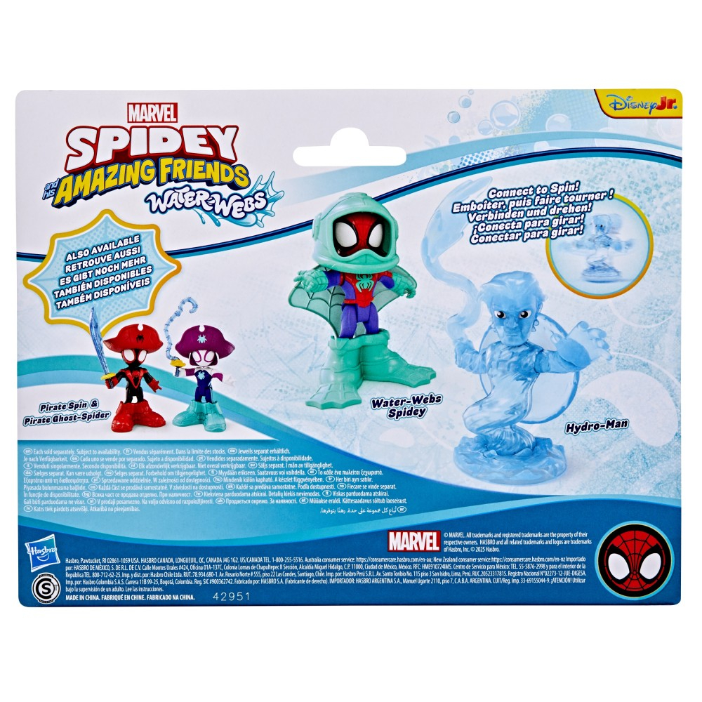 Hasbro SPIDEY i super-kumple - Фигурки WATER WEBS Spidey и Hydro-Man 2-PAK G1463