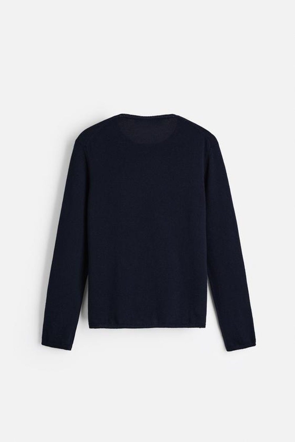 ZARA СВИТЕР ИЗ 100% КАШЕМИРА, ТЕМНО-СИНИЙ