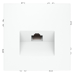 Розетка компьютерная встраиваемая VOLTUM S70 RJ45 кат.6, (белый матовый)