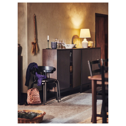 IKEA BLIDVÄDER  (ИКЕА БЛИДВÄДЕР)  -  Настольная лампа, кремовая керамика/бежевый, 50 см
