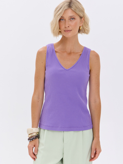 Топ-лапша под пиджак с глубоким V-вырезом