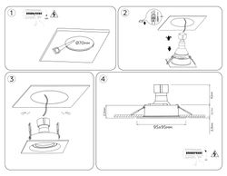 Ambrella Встраиваемый поворотный точечный светильник GU5.3 Standard Tech TN102743