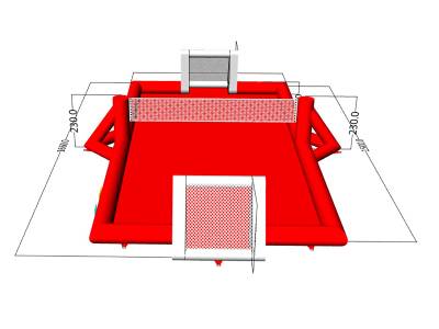 Надувной бассейн «Футбольное, волейбольное поле» 15*8*0,65 м