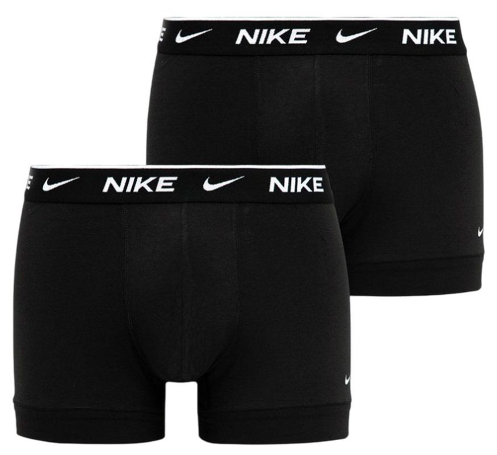 Мужские спортивные боксеры Nike Everyday Cotton Stretch Trunk 2P - черный