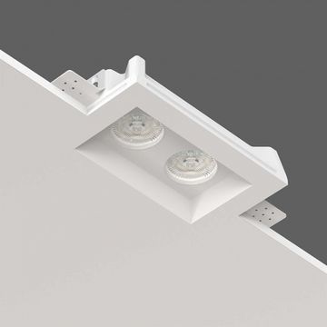 Встраиваемый гипсовый светильник для установки в потолках из гипсокартона LED MR16 GU10 / модуль LED MR16 SN 004 белый Maia Duo Flat Stellanova