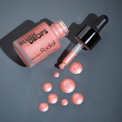 Rodial Blush Drops - Румяна в жидкой форме и блеск для губ, увлажняющий и придающий сияние оттенок Frosted Pink, 15 ml