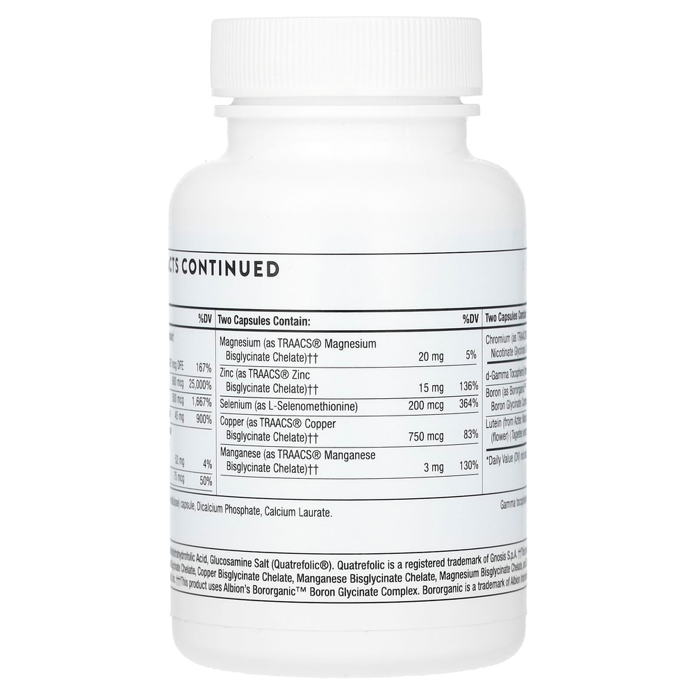 Thorne, базовые питательные вещества для приема 2 капсул в день, 60 капсул